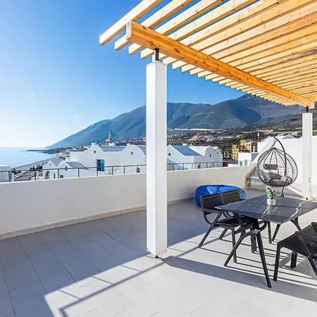 Santorini Luxury 10 - Private Terrace With Sea View, Parking And * Palasë